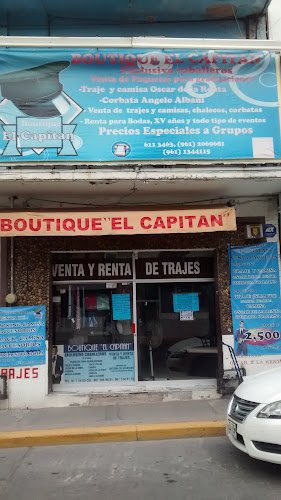 Boutique “El Capitán”, renta de trajes en Tuxtla